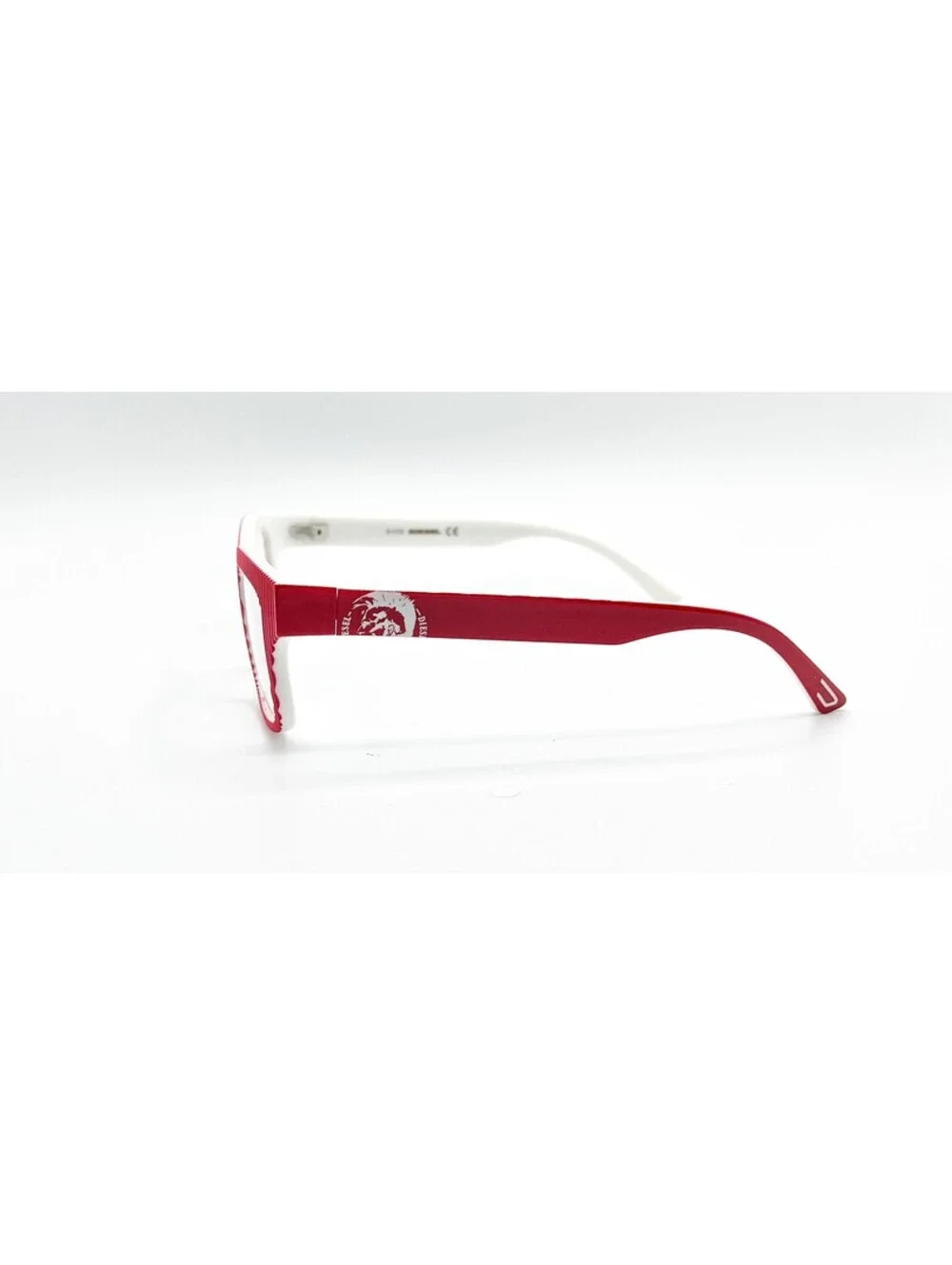 Diesel Dl5034 068 Red Striped White Authentic Eyeglasses 52-18-135